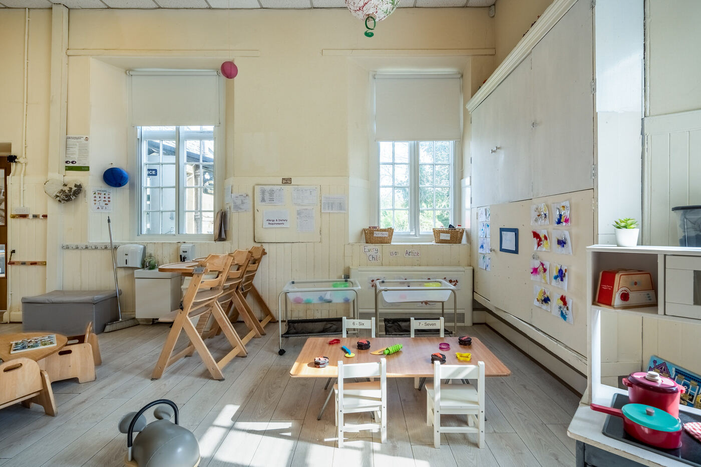 Low-level play resources in the Babblers room