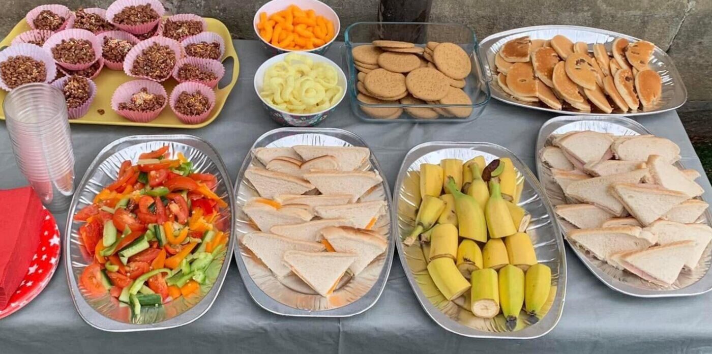 A colourful selection of fruit and snacks at Bonnyrigg