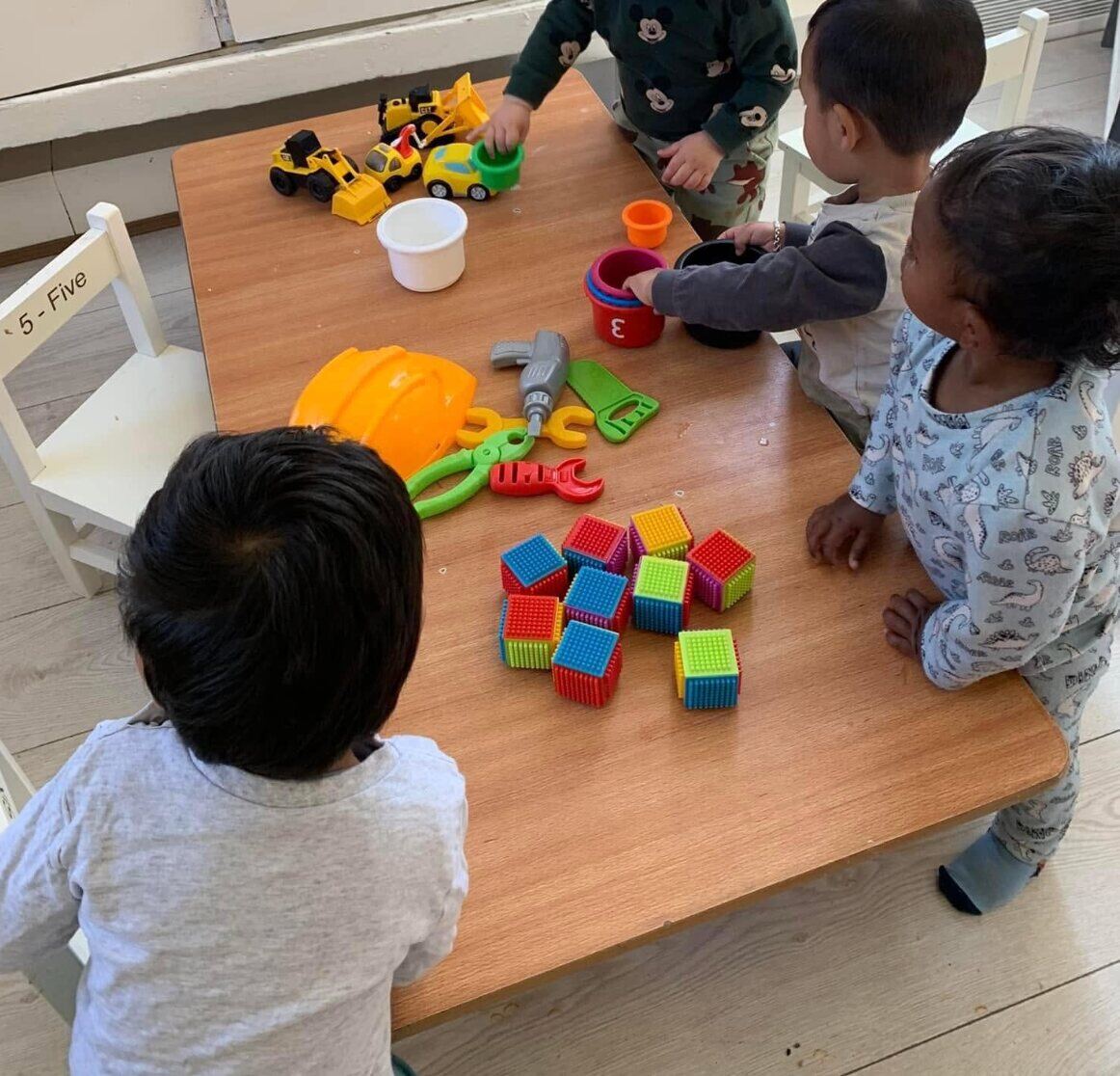 Children enjoying familiar role play together at Bonnyrigg