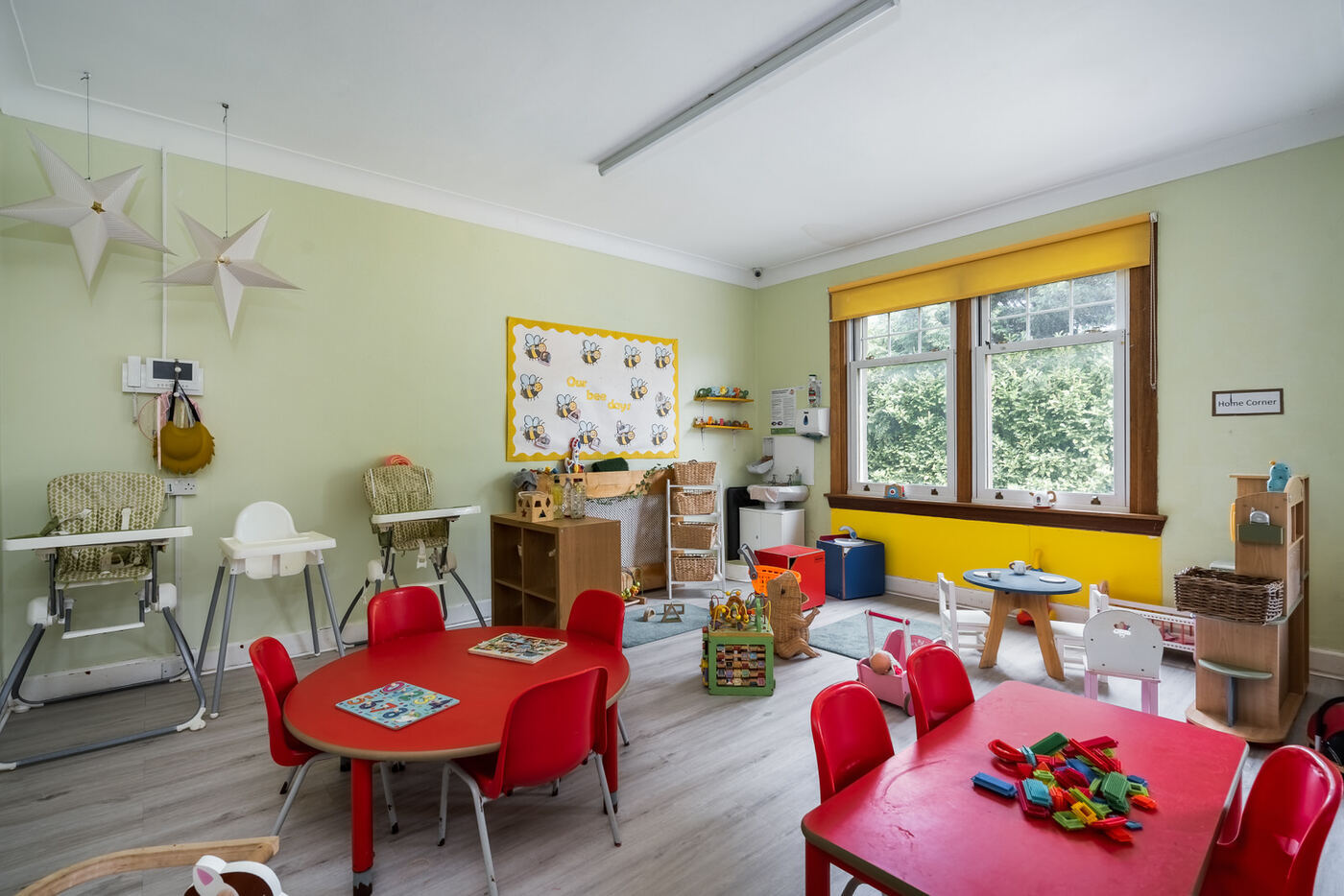 Play and discovery areas in the Movers room