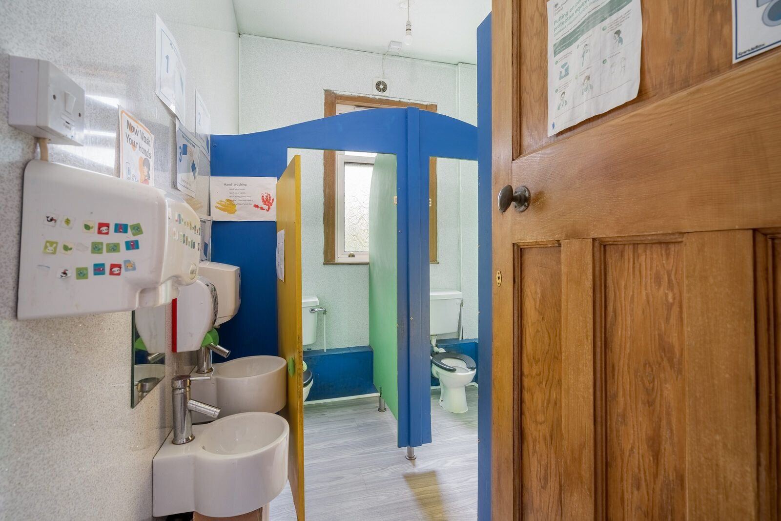 Child-sized washroom facilities at Gilmerton